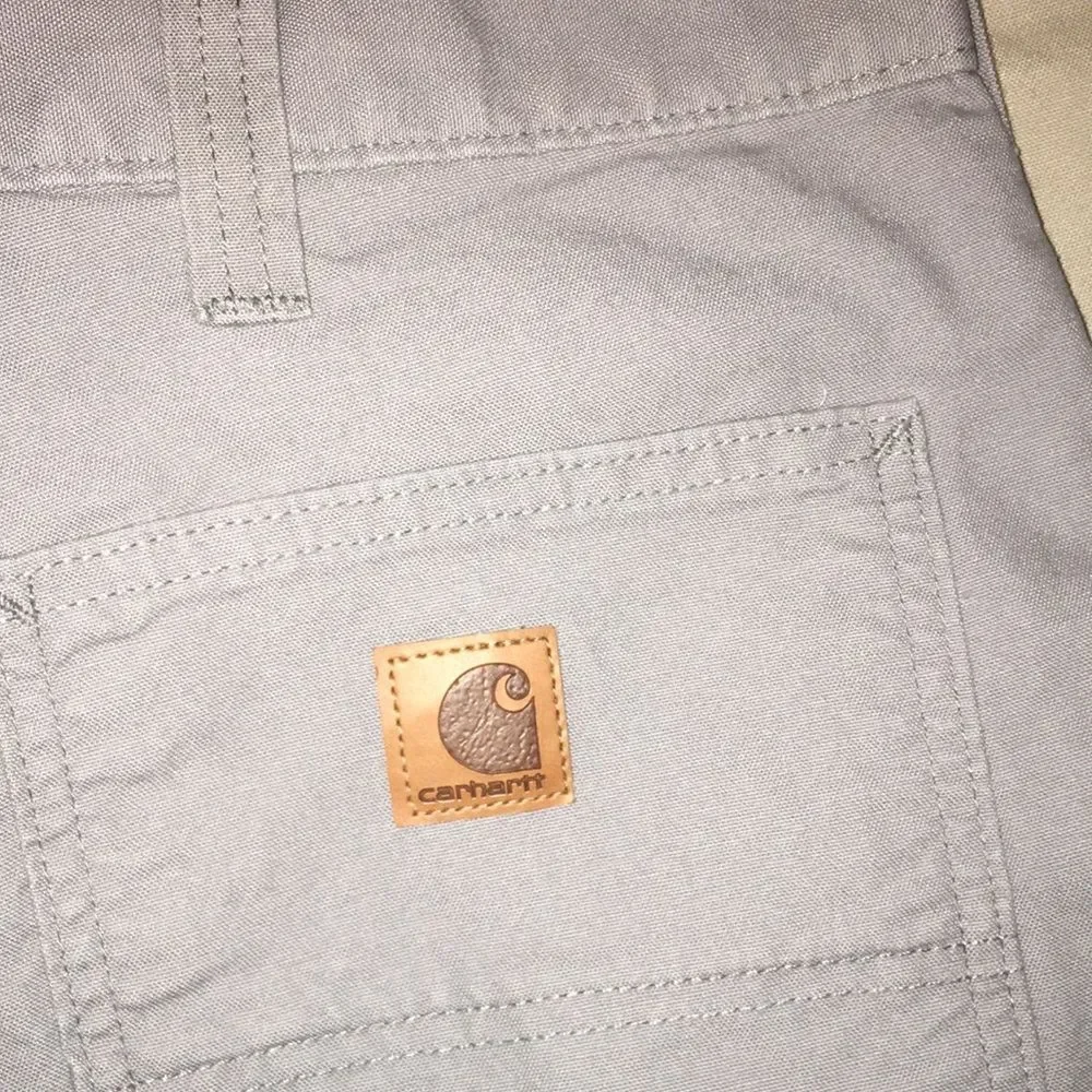 2-TWO 8” Carhartt Carpenter Cargo Heavy cotton denim flat front work shorts 40